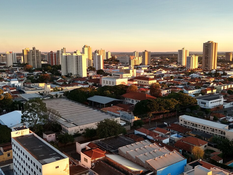 Vista geral da cidade de Araraquara-SP